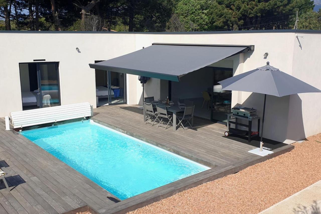 Villa Rossa 6 Pers Dans Residence Avec Piscine Chauffee Privee Lecci Zewnętrze zdjęcie